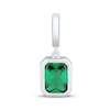 Thumbnail Image 1 of Charmed Memories Emerald-Cut Green Cubic Zirconia Charm Sterling Silver