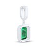 Thumbnail Image 3 of Charmed Memories Emerald-Cut Green Cubic Zirconia Charm Sterling Silver