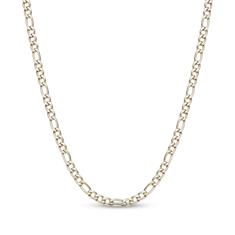 Main Image 1 of Figaro Chain Necklace 6mm Yellow Ion-Plated Solid Stainless Steel 30"