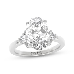 THE LEO Legacy Lab-Grown Diamond Oval-Cut Engagement Ring 3-3/8 ct tw 14K White Gold