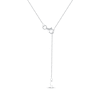 Thumbnail Image 4 of Diamond Circle Necklace 1/4 ct tw 10K White Gold 18"