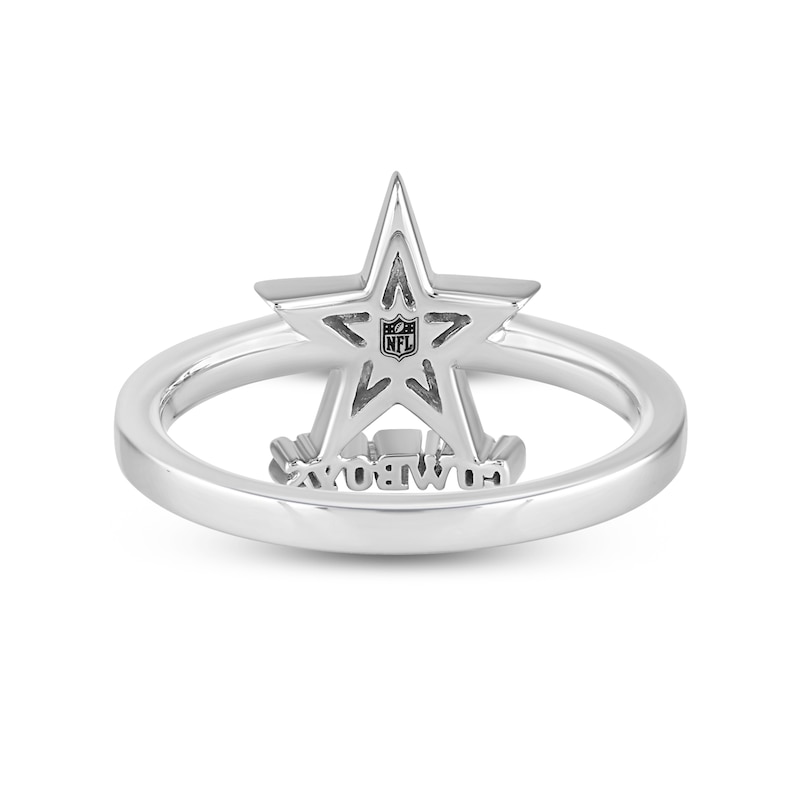 Main Image 3 of True Fans Dallas Cowboys 1/15 ct tw Diamond Ring Sterling Silver