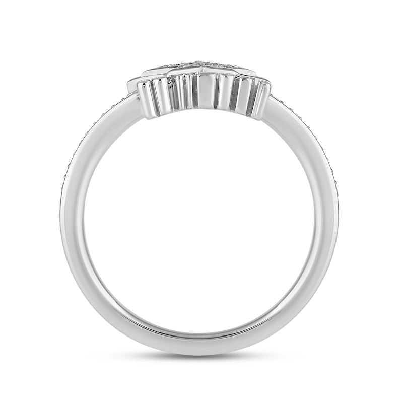 Main Image 4 of True Fans Dallas Cowboys 1/15 ct tw Diamond Ring Sterling Silver