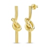 Thumbnail Image 1 of Knot Stud Earrings 10K Yellow Gold