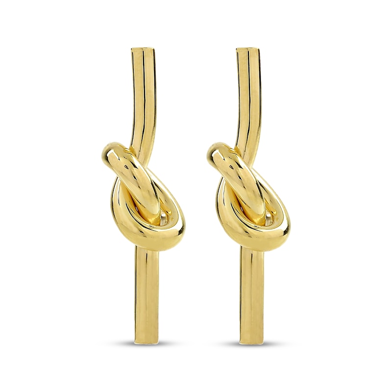 Main Image 2 of Knot Stud Earrings 10K Yellow Gold