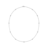 Thumbnail Image 1 of KAY Lab-Grown Diamonds Bezel-Set Station Necklace 1 ct tw 10K White Gold 18"