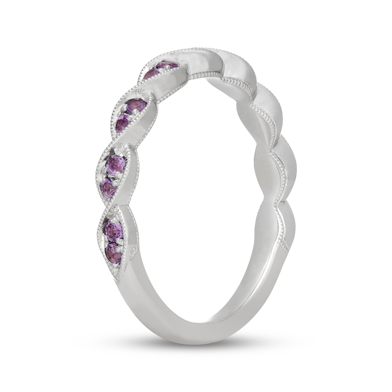 Main Image 2 of Neil Lane Purple Quartz Anniversary Ring 14K White Gold