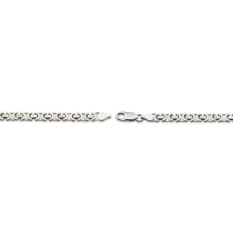 Main Image 3 of 5.1mm Byzantine Chain Necklace Solid Sterling Silver 22"