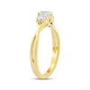 Thumbnail Image 2 of Memories Moments Magic Oval-Cut Diamond Three-Stone Engagement Ring 1/2 ct tw 10K Yellow Gold