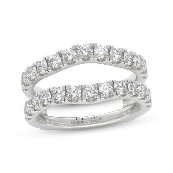 THE LEO Ideal Cut Diamond Enhancer Ring 1-1/2 ct tw 14K White Gold