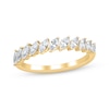 Thumbnail Image 1 of Marquise-Cut Diamond Tilted Anniversary Ring 3/4 ct tw 14K Yellow Gold