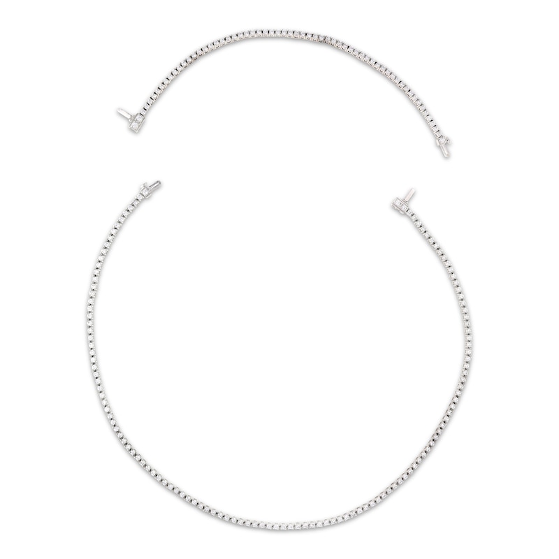Main Image 3 of Tennis Match Lab-Grown Diamond Necklace & Bracelet Convertible Set 10 ct tw 10K White Gold