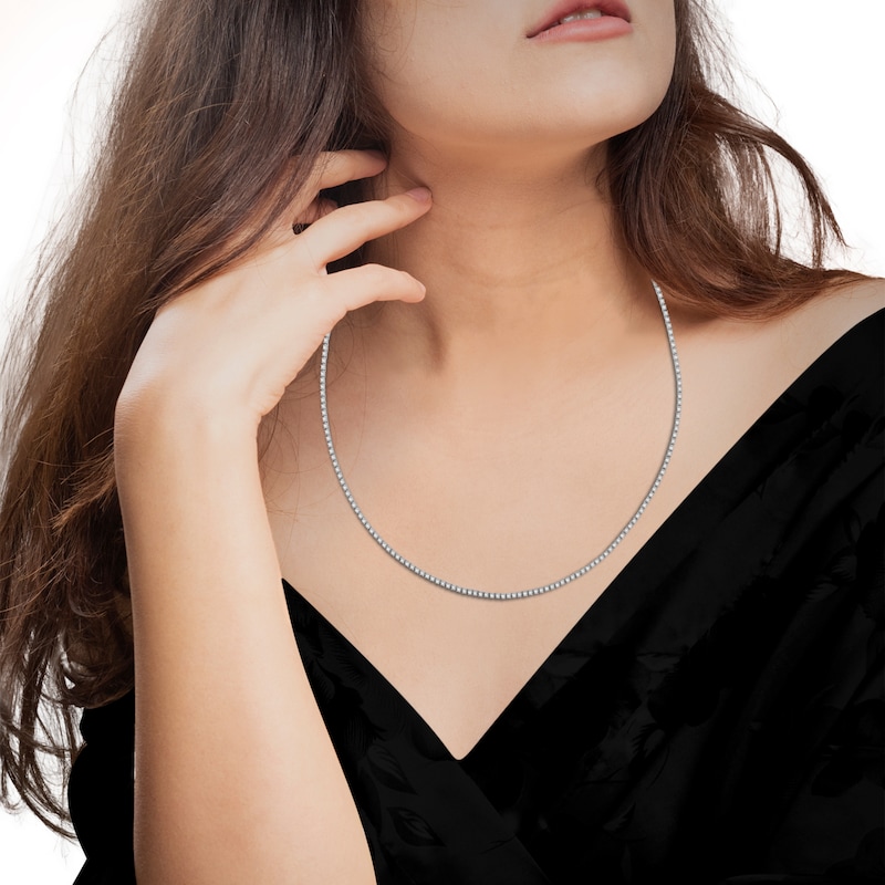 Main Image 5 of Tennis Match Lab-Grown Diamond Necklace & Bracelet Convertible Set 10 ct tw 10K White Gold