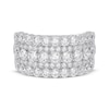 Thumbnail Image 3 of Now + Forever Lab-Grown Diamonds Five-Row Anniversary Ring 2 ct tw 14K White Gold