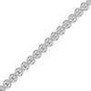 Thumbnail Image 2 of Diamond Scallop Link Bracelet 1 ct tw Sterling Silver 7.25"