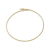 Thumbnail Image 3 of Italian Brilliance Diamond-Cut Clover Cuff Bangle Bracelet 14K Yellow Gold