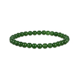 Jade Bead Stretch Bracelet