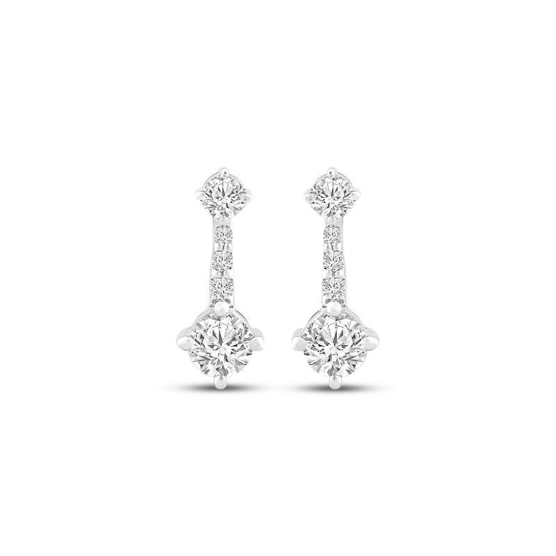 Main Image 2 of Milestones Lab-Grown Diamond Drop Earrings 1/4 ct tw Sterling Silver