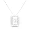 Thumbnail Image 1 of Unstoppable Love Emerald-Cut Lab-Grown Diamond Necklace 1/2 ct tw Sterling Silver 18"