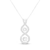 Thumbnail Image 1 of Unstoppable Love Lab-Grown Diamond Infinity Necklace 1 ct tw 10K White Gold 19"