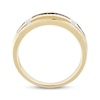Thumbnail Image 3 of Now + Forever Men's Brown & White Diamond Wedding Band 1/3 ct tw 10K Yellow Gold