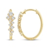 Thumbnail Image 3 of JOUJE Collection Lab-Grown Diamond Scatter Hoop Earrings 1/2 ct tw 10K Yellow Gold