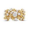 Thumbnail Image 2 of JOUJE Collection Lab-Grown Diamond & Bead Scatter Nesting Ring Trio 1 ct tw 10K Yellow Gold