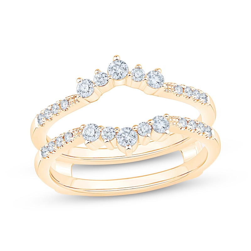 Main Image 1 of Now + Forever Lab-Grown Diamonds Enhancer Ring 3/8 ct tw 14K Yellow Gold