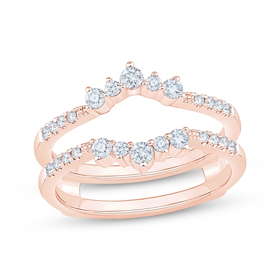Now + Forever Lab-Grown Diamonds Enhancer Ring 3/8 ct tw 14K Rose Gold
