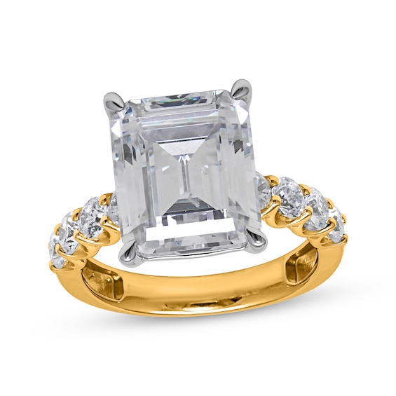 Lab-Grown Diamonds Certified Emerald-Cut Engagement Ring 7 ct tw 14K Yellow Gold