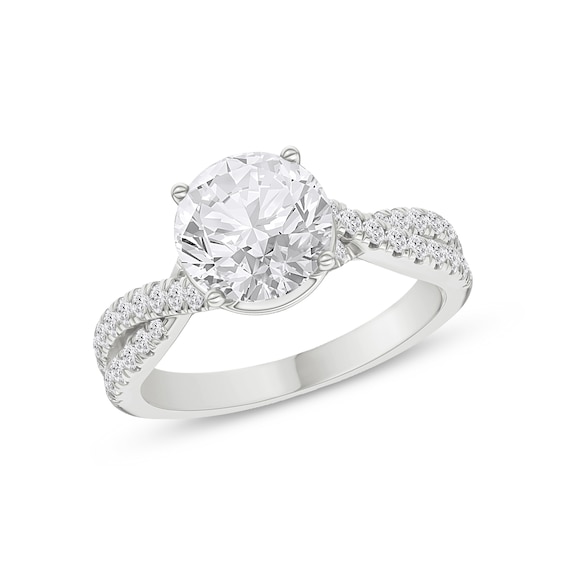 Now + Forever Lab-Grown Diamond Engagement Ring Setting 1/3 ct tw 18K White Gold