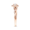 Thumbnail Image 1 of Pear-Shaped Diamond Halo Engagement Ring 1/3 ct tw 14K Rose Gold
