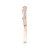 Thumbnail Image 8 of Now + Forever Diamond Scalloped Wedding Band 1/8 ct tw 14K Rose Gold