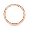 Thumbnail Image 9 of Now + Forever Diamond Scalloped Wedding Band 1/8 ct tw 14K Rose Gold