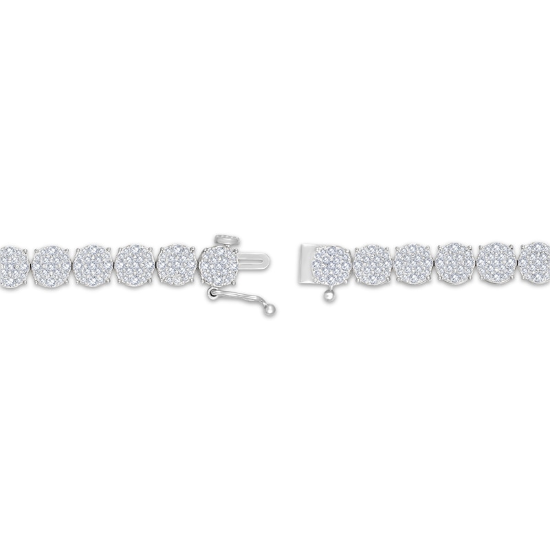 Main Image 3 of Diamond Circle Link Bracelet 4 ct tw 10K White Gold 7&quot;