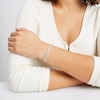Thumbnail Image 4 of Diamond Circle Link Bracelet 4 ct tw 10K White Gold 7&quot;