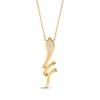 Thumbnail Image 1 of Le Vian Diamond Snake Necklace 1/10 ct tw 14K Honey Gold 19&quot;