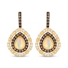 Thumbnail Image 2 of Le Vian Pear-Shaped Opal Drop Earrings 1 ct tw Diamonds 14K Honey Gold