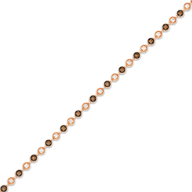 Le Vian Diamond Bracelet 1-1/2 ct tw 14K Strawberry Gold 7"