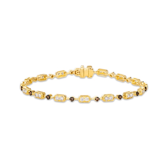 Le Vian Diamond Bracelet 1-1/3 ct tw 14K Honey Gold 7"