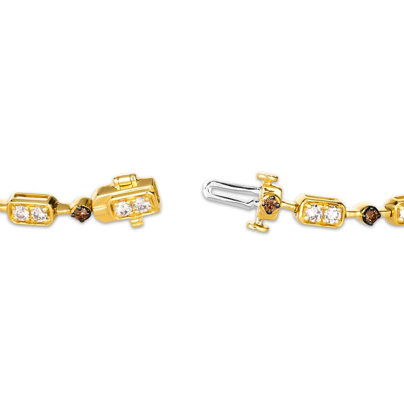 Le Vian Diamond Bracelet 1-1/3 ct tw 14K Honey Gold 7"