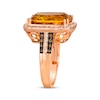 Thumbnail Image 1 of Le Vian Cushion-Cut Citrine Ring 1/2 ct tw Diamonds 14K Strawberry Gold