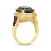 Thumbnail Image 3 of Le Vian Oval-Cut Green Quartz Ring 1/2 ct tw 14K Honey Gold Size 7