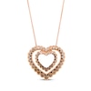 Thumbnail Image 1 of Le Vian Ombré Diamond Heart Necklace 1-1/3 ct tw 14K Strawberry Gold 20&quot;
