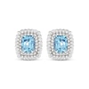 Thumbnail Image 2 of Le Vian Cushion-Cut Aquamarine Earrings 1 ct tw Diamonds 18K Vanilla Gold