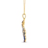Thumbnail Image 2 of Le Vian Denim Ombré Necklace 1/3 ct tw Diamonds 14K Honey Gold 20&quot;