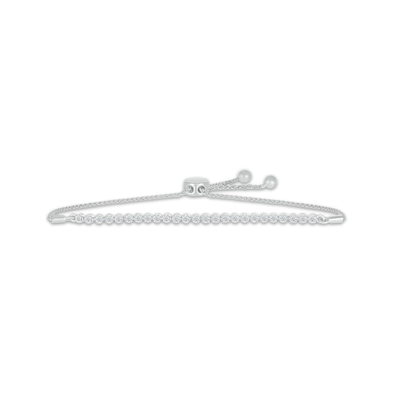 KAY Lab-Grown Diamonds Line Bolo Bracelet 1/2 ct tw 10K White Gold