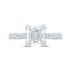 Thumbnail Image 4 of Monique Lhuillier Bliss Princess-Cut Lab-Grown Diamond Engagement Ring 1-7/8 ct tw 18K White Gold