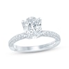 Thumbnail Image 0 of Monique Lhuillier Bliss Oval-Cut Lab-Created Diamond Engagement Ring 2-5/8 ct tw 18K White Gold