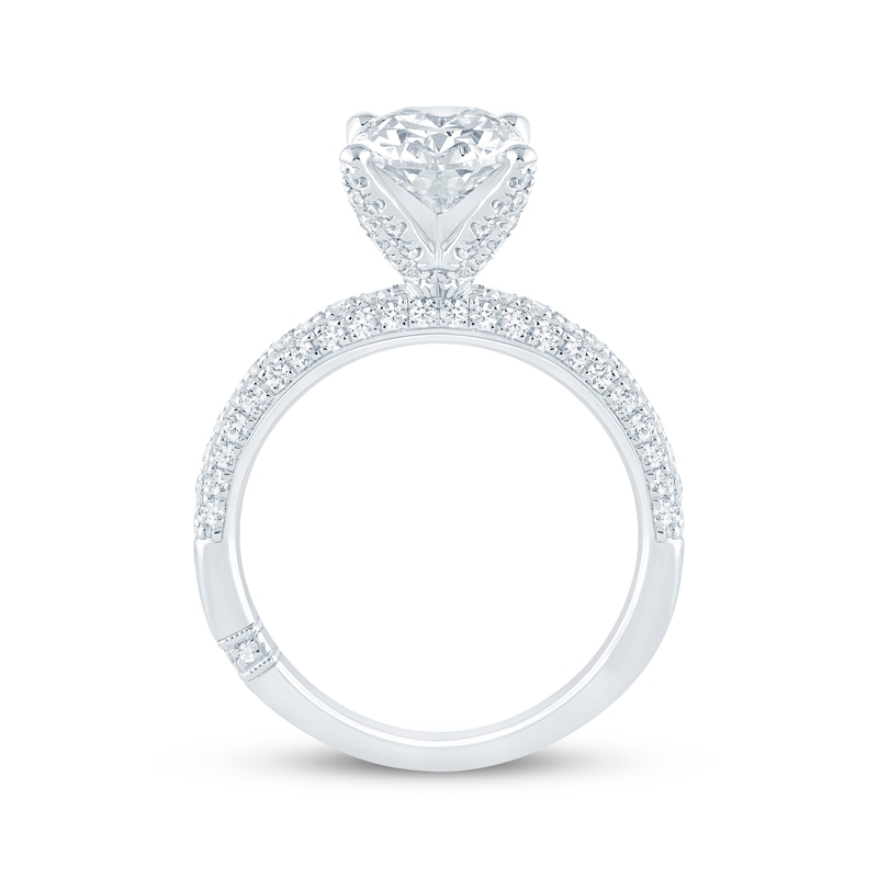 Monique Lhuillier Bliss Oval-Cut Lab-Created Diamond Engagement Ring 2-5/8 ct tw 18K White Gold